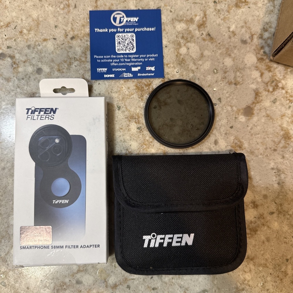 Tiffen 58mm MagSafe Mount w/Circular Polarizer for iPhone 13/14/15/16 Pro Max